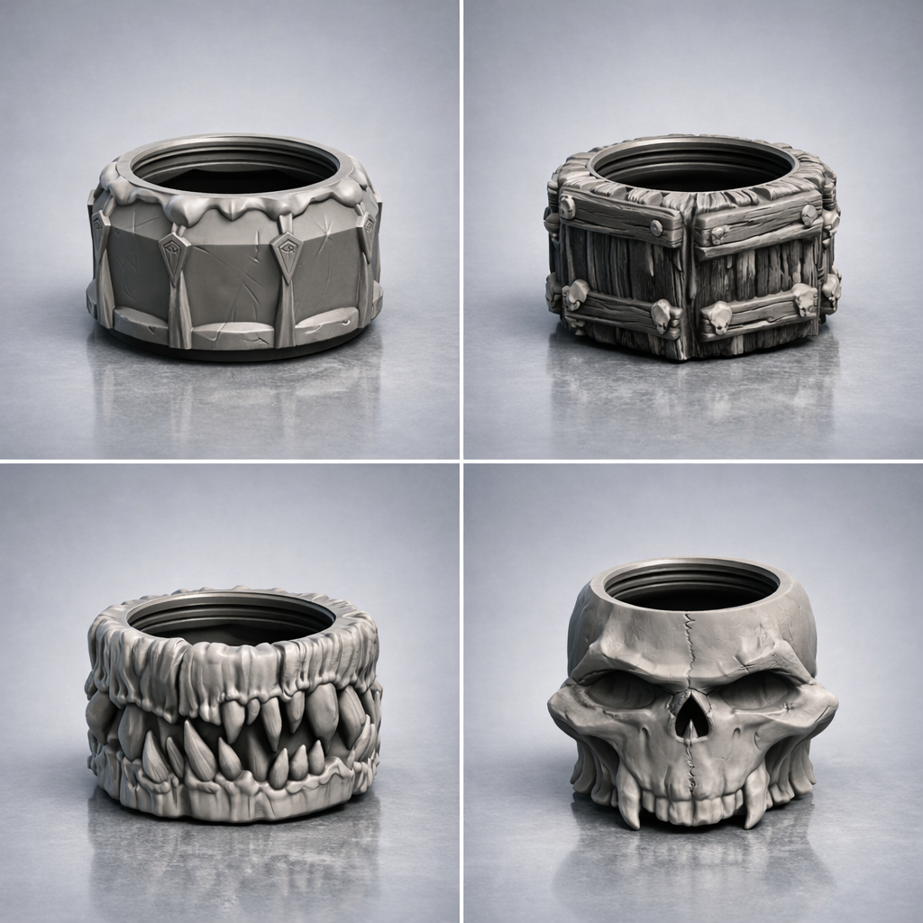Mythic Dice Boxes – Monster Collection | Creepy Dice Vaults for Tabletop Gamers