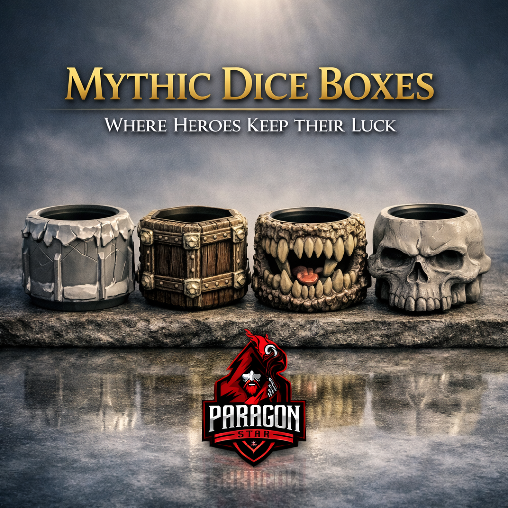 Mythic Dice Boxes – Monster Collection | Creepy Dice Vaults for Tabletop Gamers