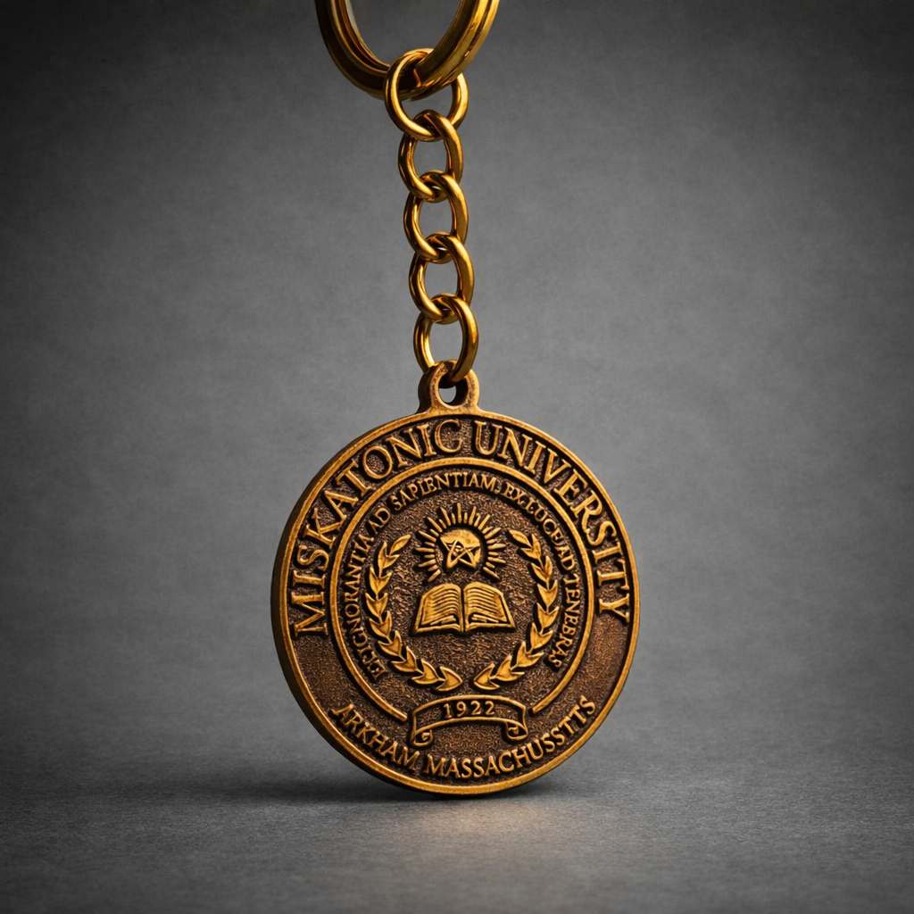 Miskatonic University Keyring – Lovecraftian Collectible Keychain Gift