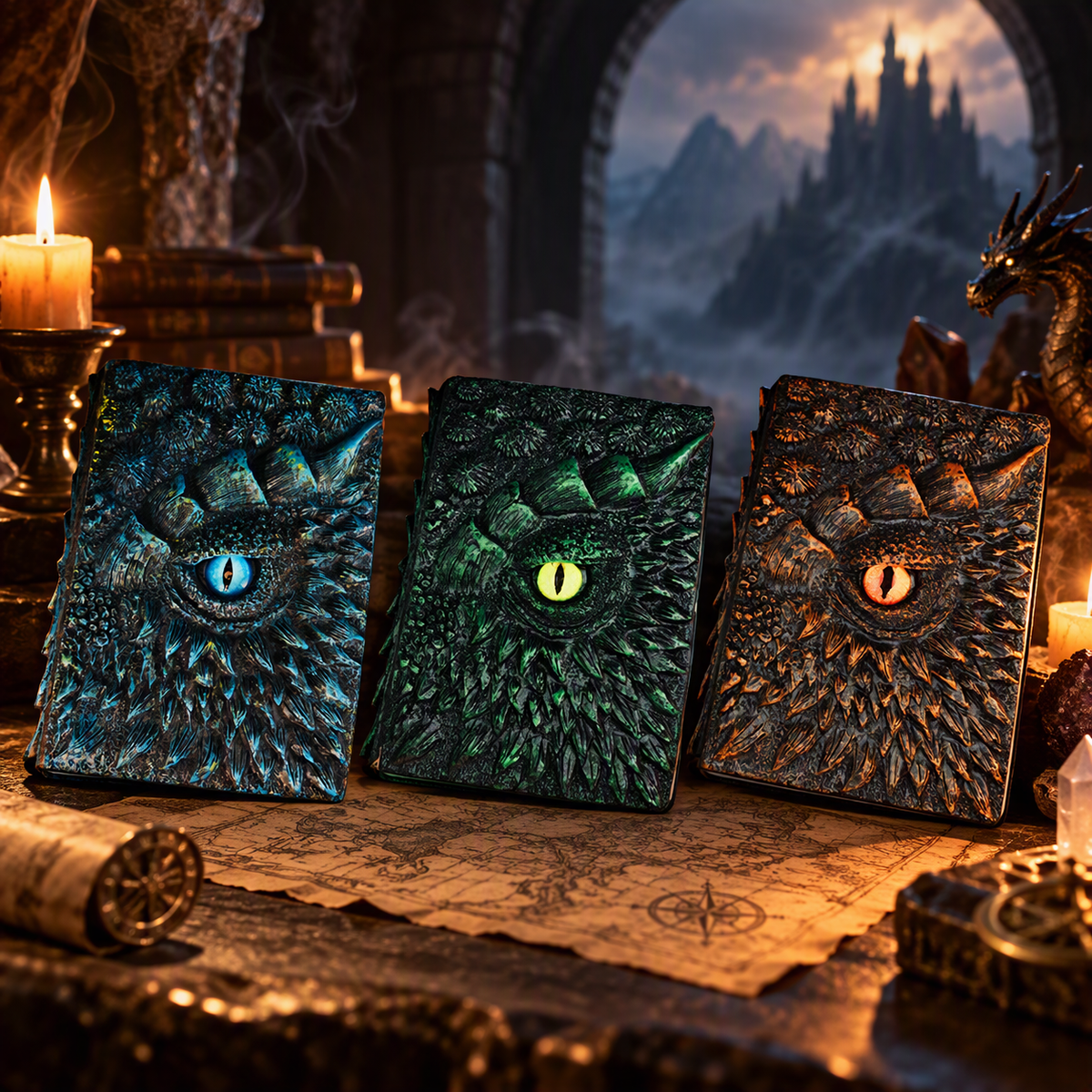 Dragon Eye Notebook 3D Embossed | Dnd Journal | Sketchbook | Diary