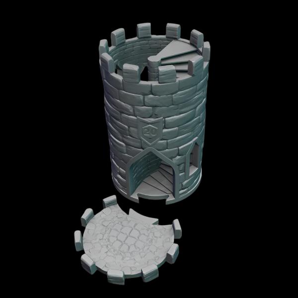 The Dice Tower Insert I Mythic Mug Insert | Dice Shaker/Tumbler I Travel Dice Storage