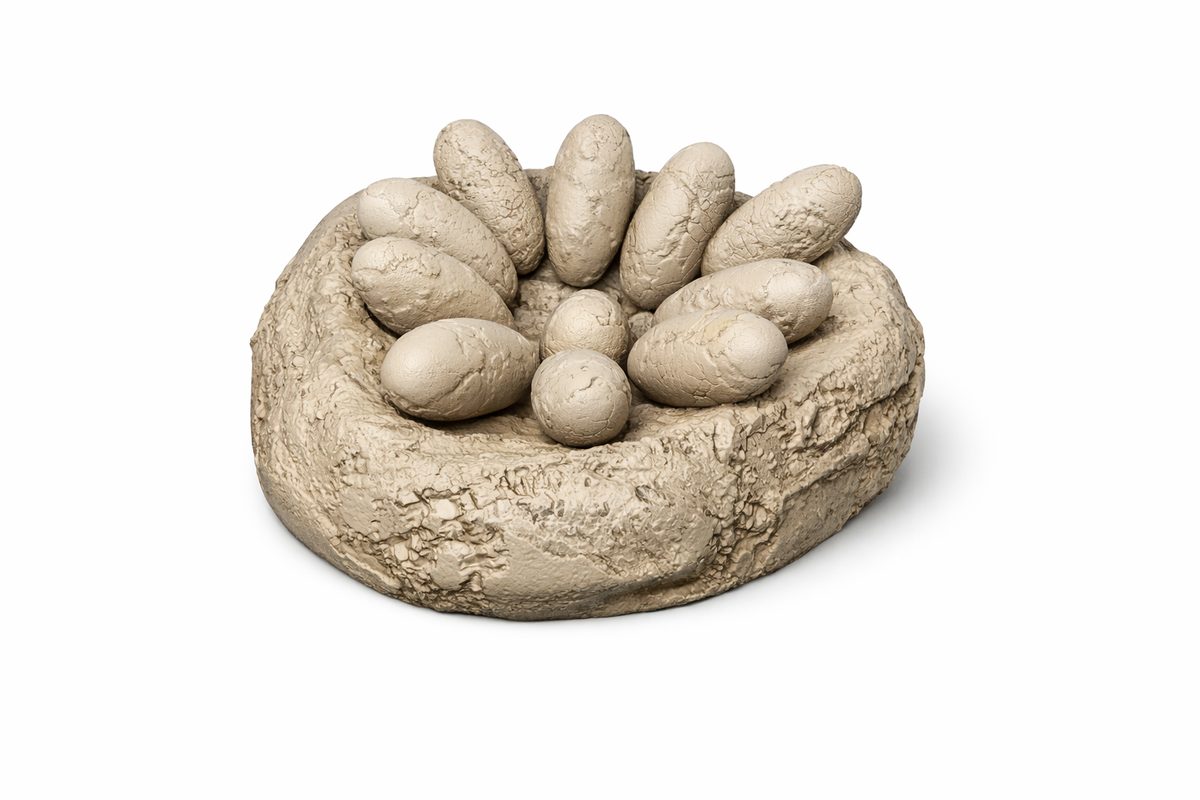Dinosaur nest with egss 1