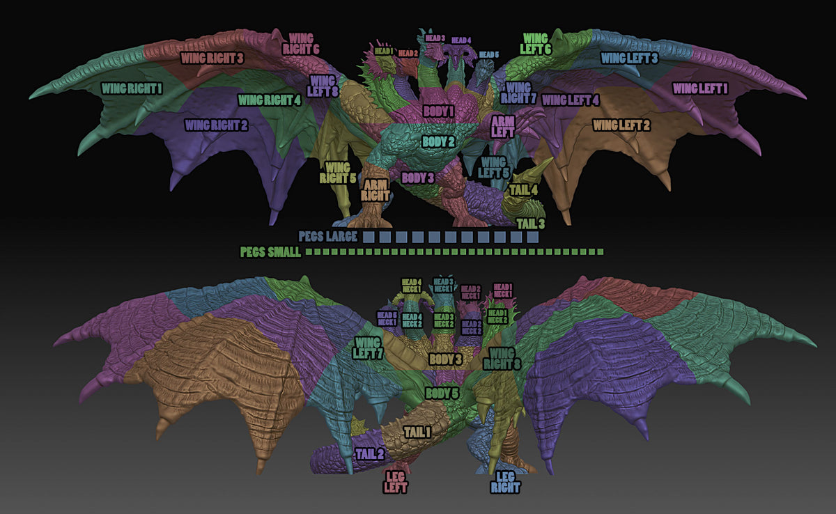 DRAGON GOD - EPIC Sized Statue | Dungeons and dragons | Cthulhu| Pathfinder | War Gaming