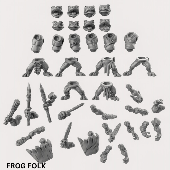 Woodland Animal Folk Multipart Kits - Resin Miniatures for DnD | Tabletop Gaming