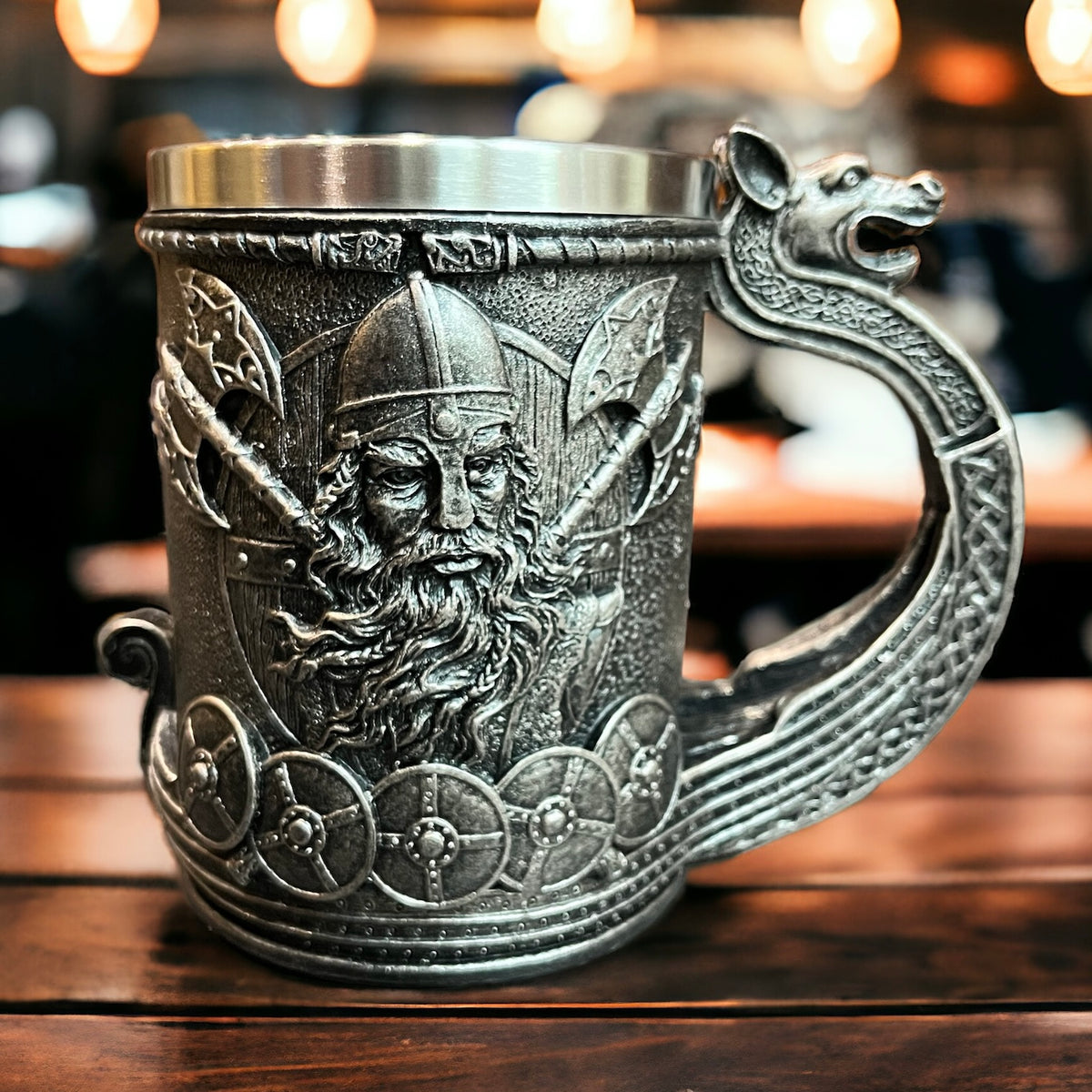 Viking Longship Norse Tankard Mug