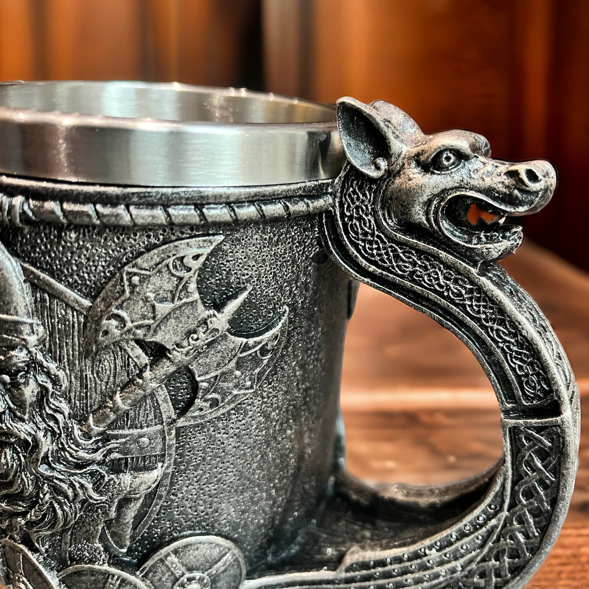 Viking Longship Norse Tankard Mug