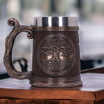Viking Yggdrasil Tree Of Life Norse Tankard Mug Beer Stein 20oz / 600ml