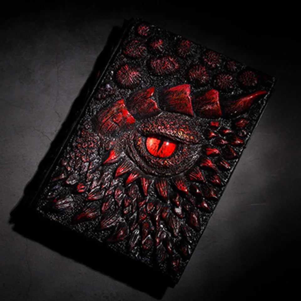 Dragon Eye Notebook 3D Embossed A5 | Dnd Journal | Sketchbook | Diary