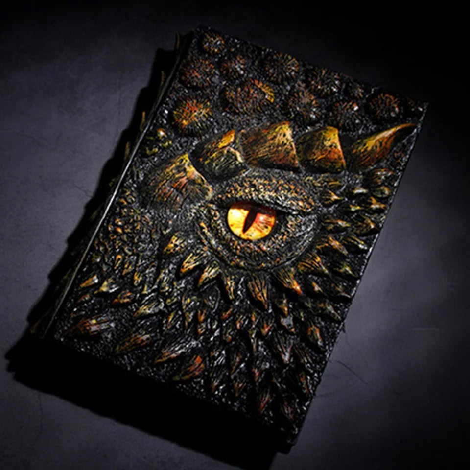 Dragon Eye Notebook 3D Embossed A5 | Dnd Journal | Sketchbook | Diary