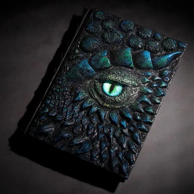 Dragon Eye Notebook 3D Embossed A5 | Dnd Journal | Sketchbook | Diary
