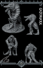 GATORFOLK - Miniature | All Sizes | Dungeons and Dragons | Pathfinder | War Gaming