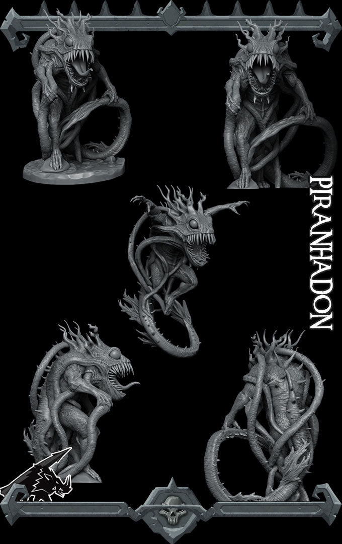 PIRANHADON - Miniature | All Sizes | Dungeons and Dragons | Pathfinder | War Gaming