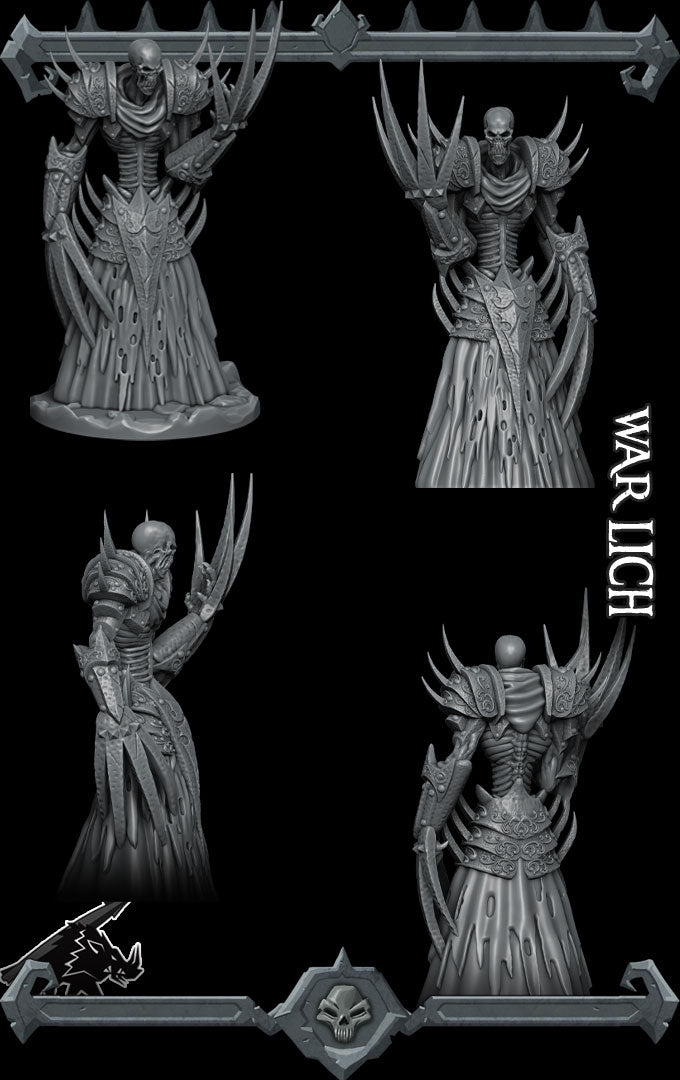 WAR LICH - Miniature | All Sizes | Dungeons and Dragons | Pathfinder | War Gaming