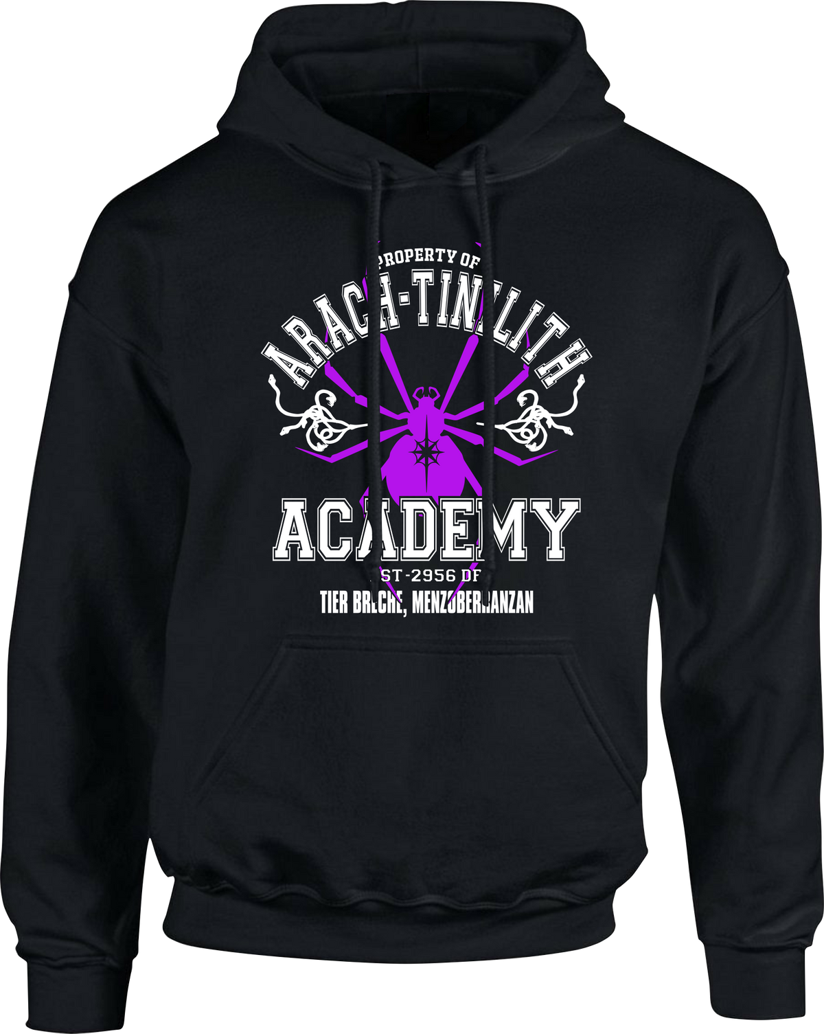 D&D Inspired 'Arach-Tinilith Academy' Hoodie IMenzoberranzan I City Of Spiders I Forgotten Realms