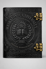 Miskatonic University Notebook Black Front