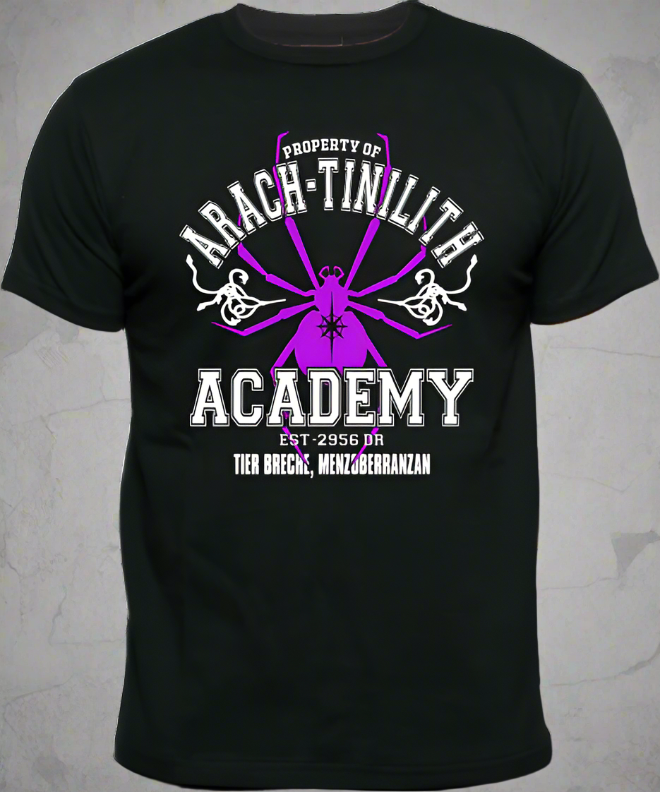 D&D Inspired 'Arach-Tinilith Academy' T-Shirt IMenzoberranzan I City Of Spiders I Forgotten Realms