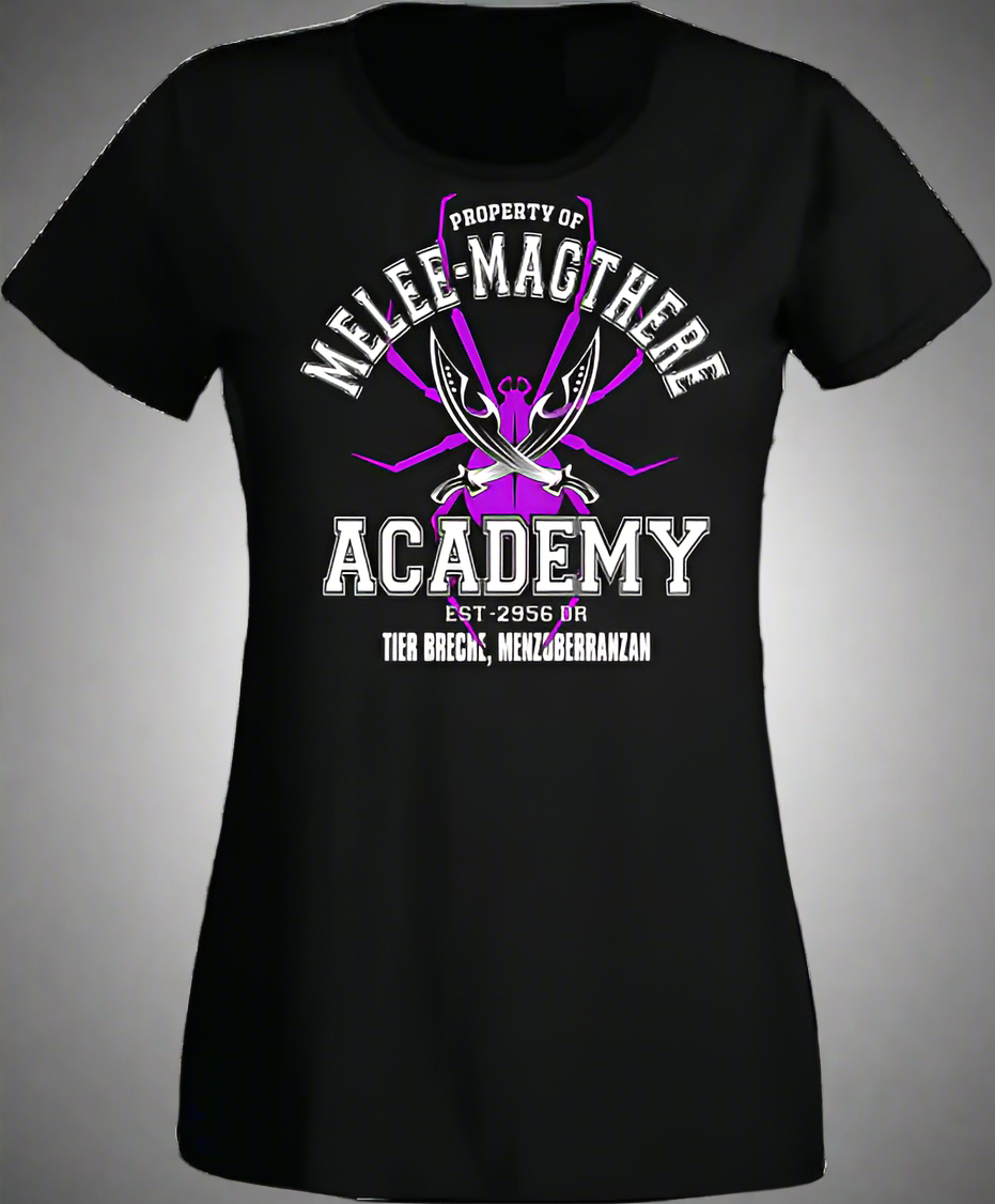 D&D Inspired 'Melee Magthere Academy' T-Shirt IMenzoberranzan I Warrior School I Forgotten Realms