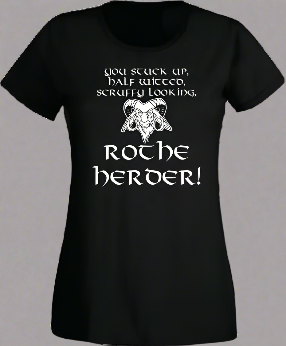 Cheeky D&D Inspired 'Rothe Herder' T-Shirt IDungeons & Dragons I Forgotten Realms