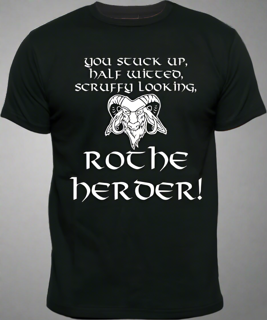 Cheeky D&D Inspired 'Rothe Herder' T-Shirt IDungeons & Dragons I Forgotten Realms