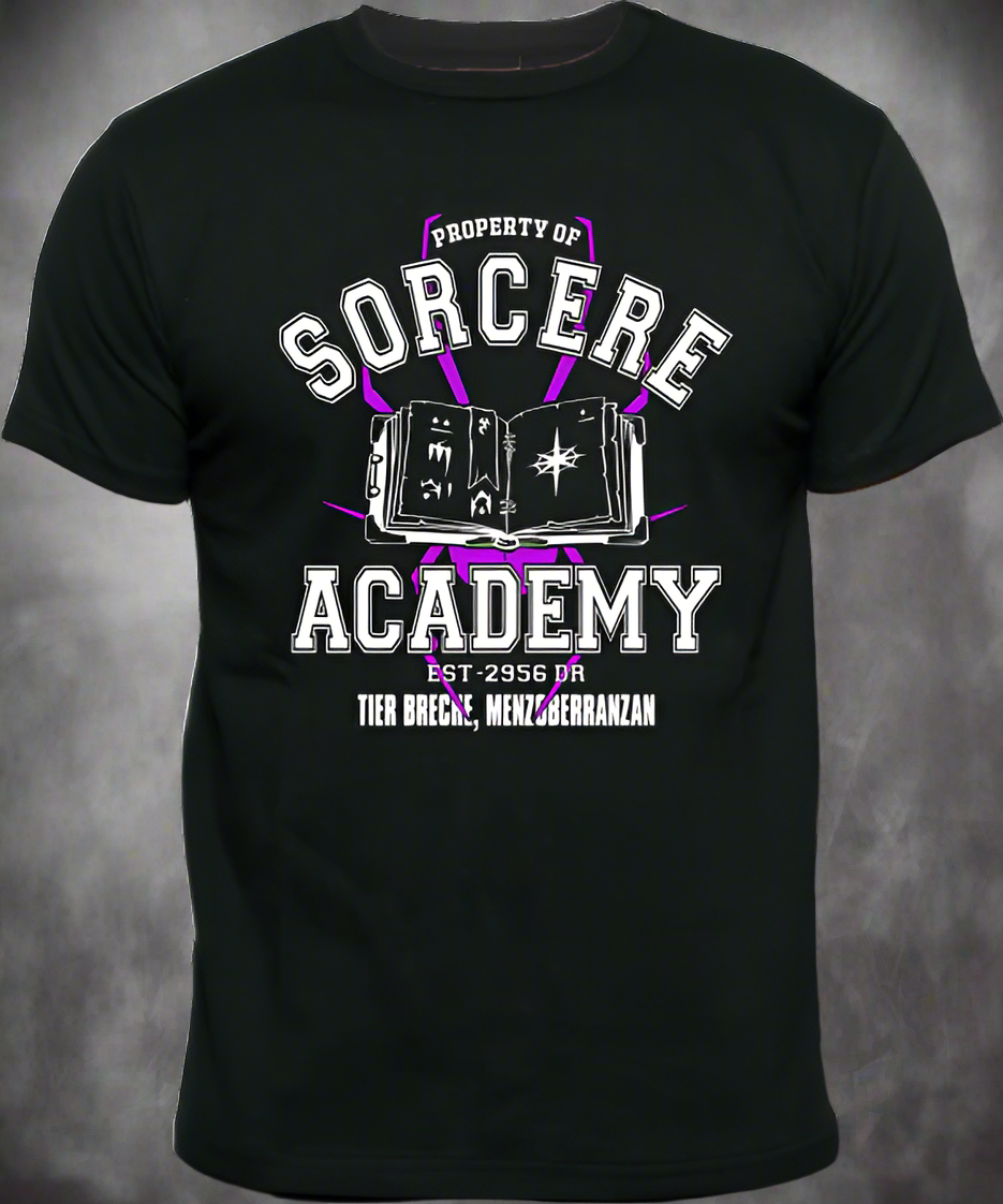 D&D Inspired 'Sorcere Academy' T-Shirt IMenzoberranzan I Wizards I Forgotten Realms