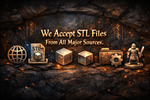 We Accept STL files