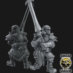 Holy Warriors with Great Swords Resin Miniature Models for DnD | Tabletop Gaming I Warhammer