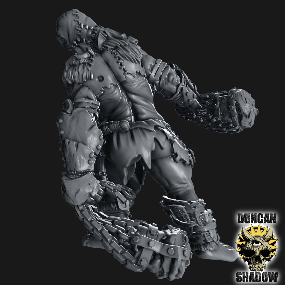 Female Titan With Rocks Resin Model for Dungeons & Dragons | Board RPG's