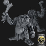 Stone Trolls With Weapons Resin Miniatures for DnD | Tabletop Gaming I Warhammer