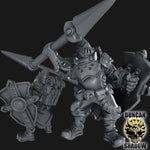 Holy Warriors with Spears Resin Miniature Models for DnD | Tabletop Gaming I Warhammer