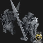 Holy Warriors with Spears Resin Miniature Models for DnD | Tabletop Gaming I Warhammer