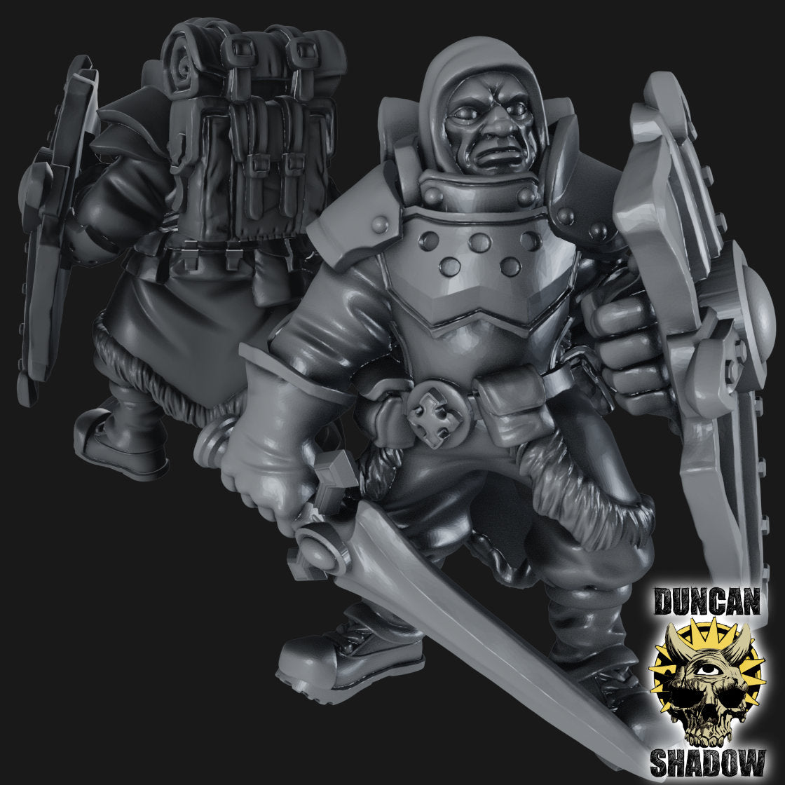 Holy Warriors with Swords and Shields Resin Miniature Models for DnD | Tabletop Gaming I Warhammer