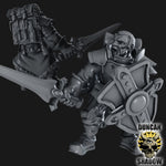 Holy Warriors with Swords and Shields Resin Miniature Models for DnD | Tabletop Gaming I Warhammer