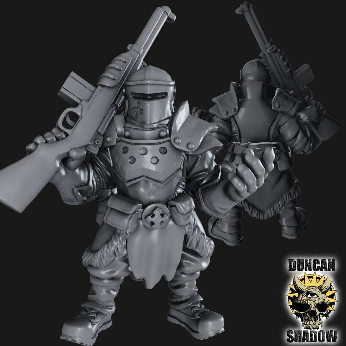 Holy Warriors with Rifles Resin Miniature Models for DnD | Tabletop Gaming I Warhammer