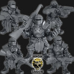 Holy Warriors with Rifles Resin Miniature Models for DnD | Tabletop Gaming I Warhammer