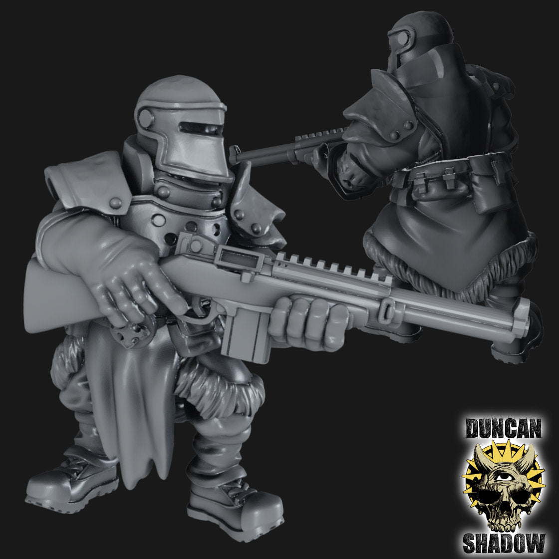 Holy Warriors with Rifles Resin Miniature Models for DnD | Tabletop Gaming I Warhammer