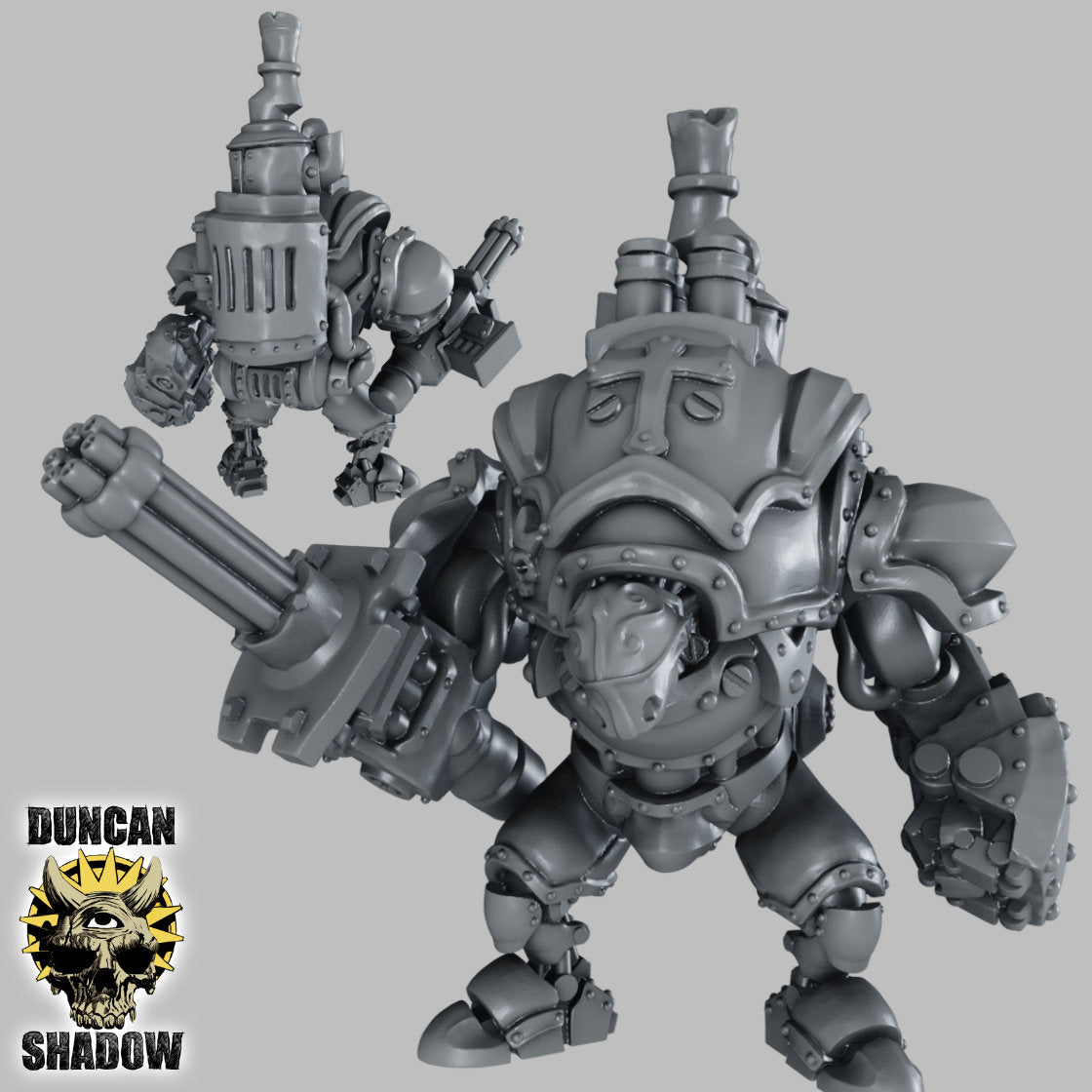 Holy Golem with Chain Gun Resin Model for Dungeons & Dragons | Board RPGs I War Gaming