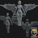 Female Angel Resin Miniature Model - Seraphim/Erinyes I Nude I Dungeons & Dragons I TTG I RPGs