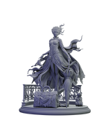 Carmilla Voss, The Crimson Widow – Premium Gothic Vampire Display Model | Ultra‑Detail 3D Printed Resin Figure