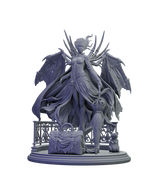 Carmilla Voss, The Crimson Widow – Premium Gothic Vampire Display Model | Ultra‑Detail 3D Printed Resin Figure