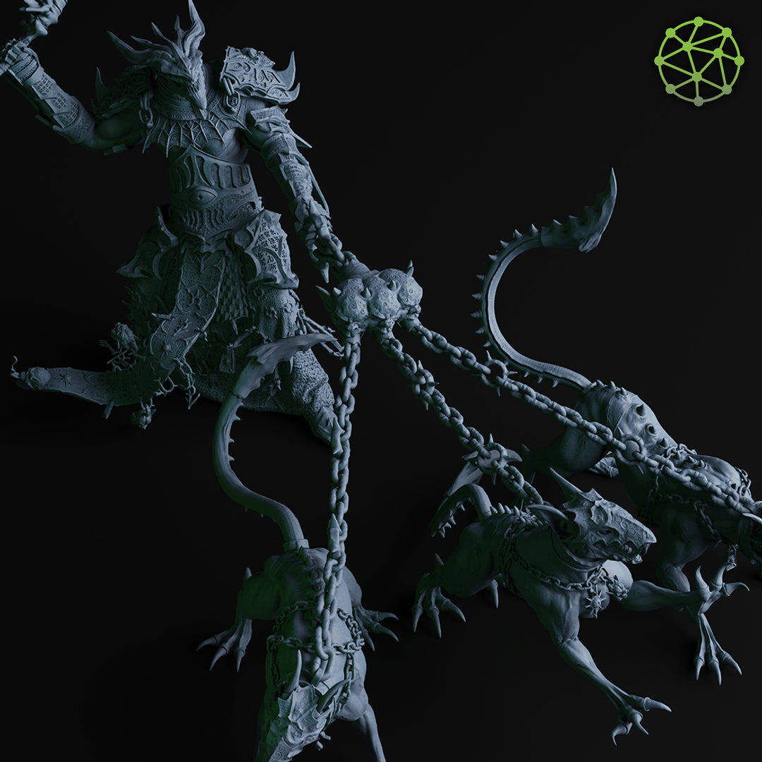 Abaddon and Hounds Model 12:1 Scale | Harbingers of the Apocalypse