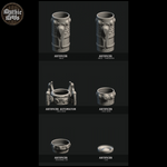 DnD Class Hero Gift: Artificer Themed Can Holder & Matching Dice Box I Mythic Mug Collection