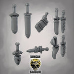 Daggers Kit Bashing parts - Resin Mini | DnD & Tabletop | 28mm