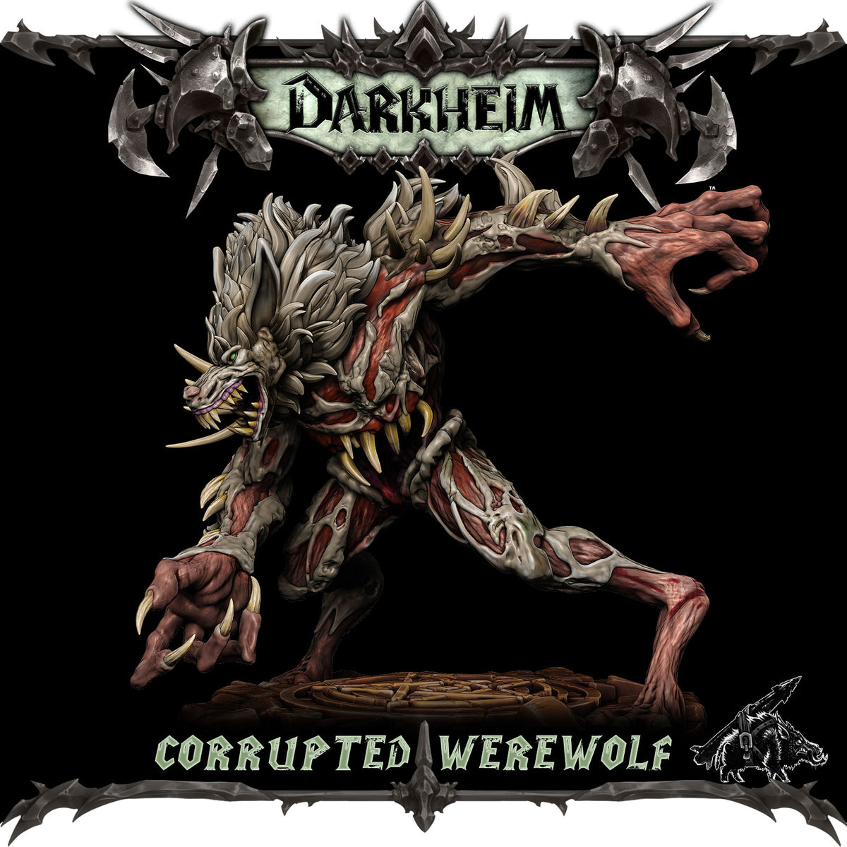 CORRUPTED WEREWOLF - RPG Darkheim Collection | Dungeons and Dragons Models | Epic Miniatures l 3D Printed Resin Figurines l Grimdark Mini