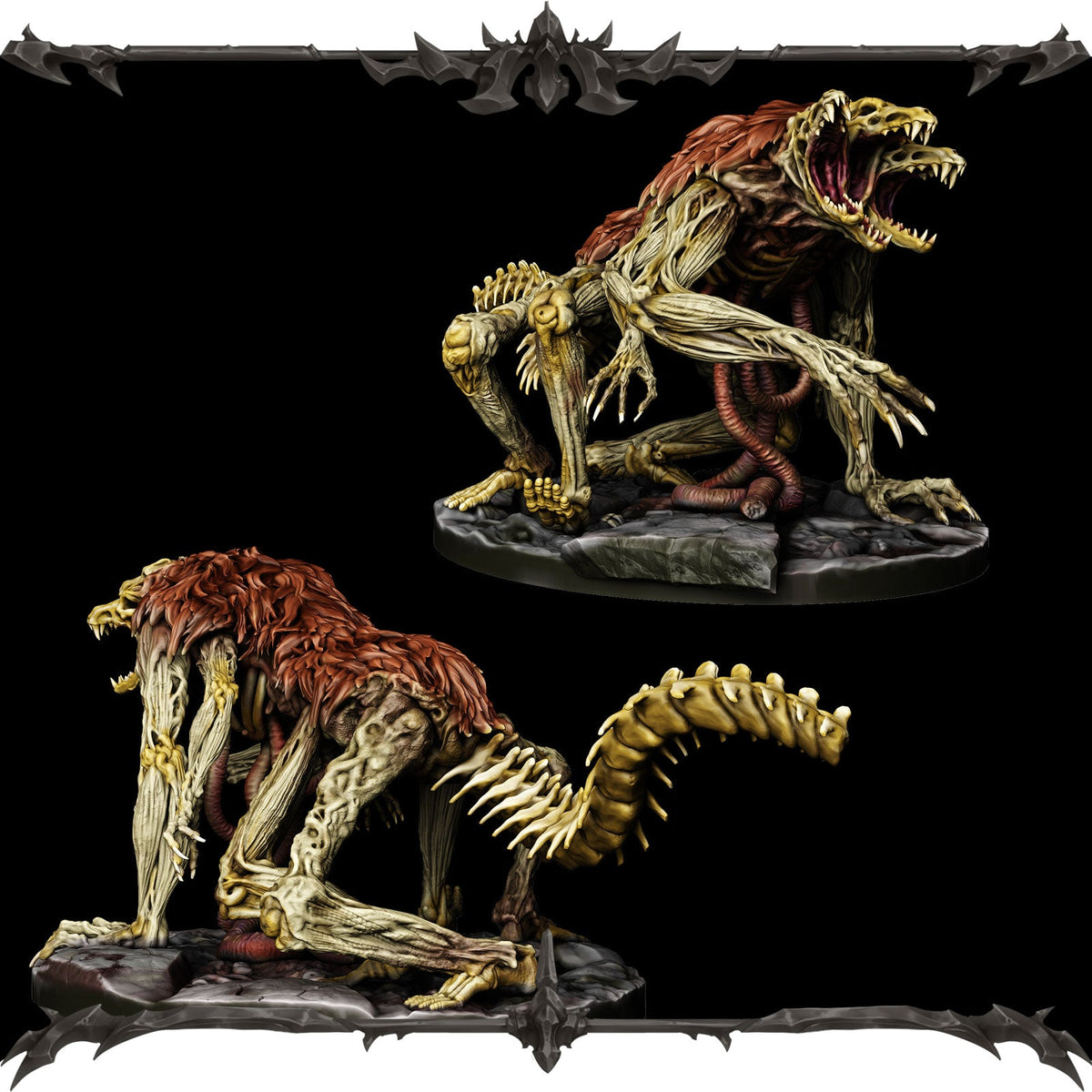 DECAYED BEAST - RPG Darkheim Collection | Dungeons and Dragons Models | Epic Miniatures l 3D Printed Resin Figurines l Grimdark Mini