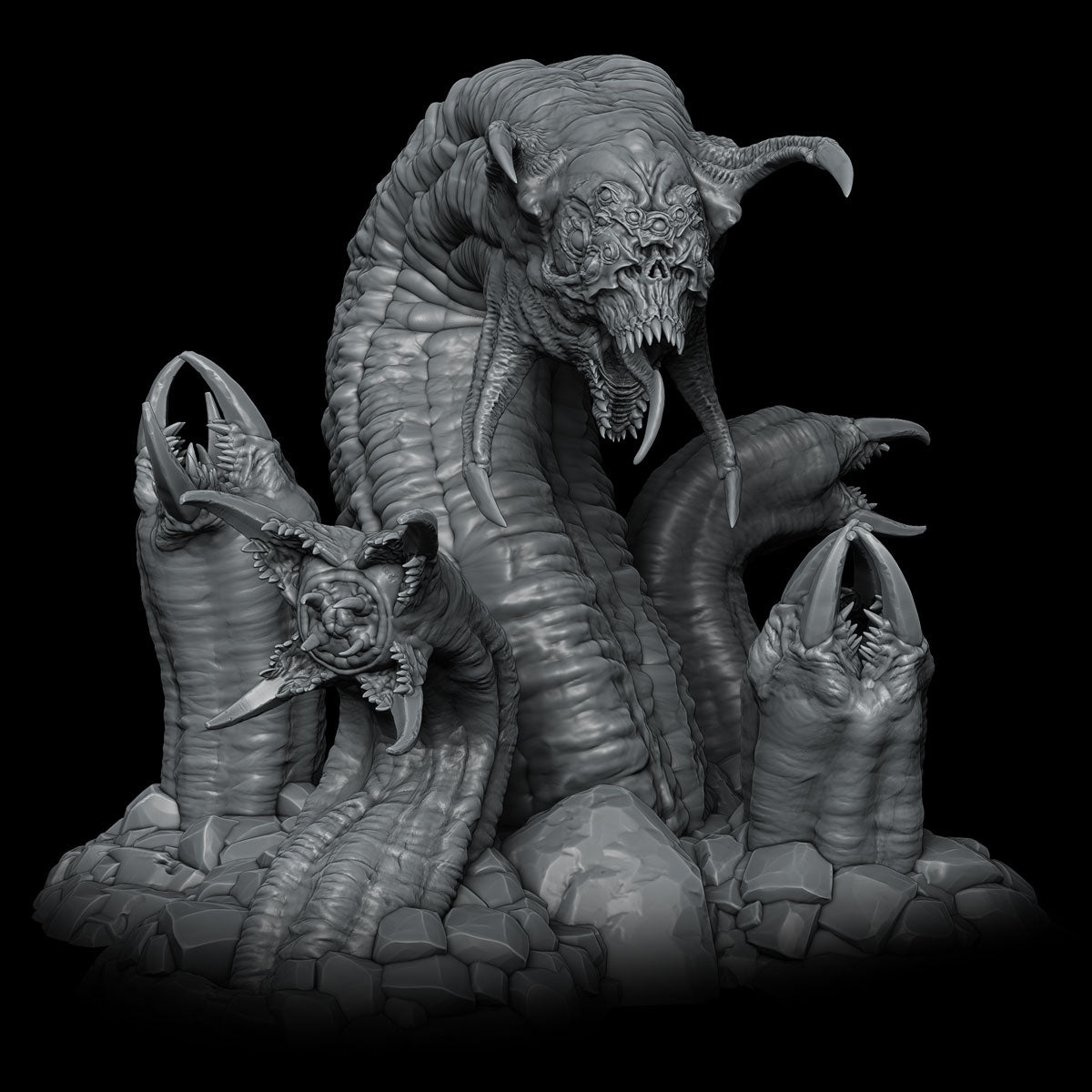 NIGHTMARE HYDRA - 3D Miniature Model | Dungeons and Dragons | Pathfinder | RPG
