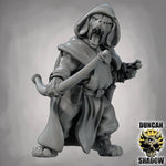 Dog Folk Rangers with Bows - Resin Mini | DnD & Tabletop | 28mm