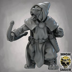 Dog Folk Rangers with Bows - Resin Mini | DnD & Tabletop | 28mm