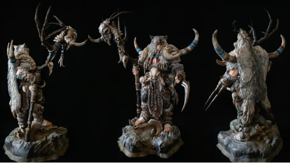 Forgotten Ancients - Cyndea, Cerebus and The Forsaken | 9-11 Inch Resin Model Miniatures