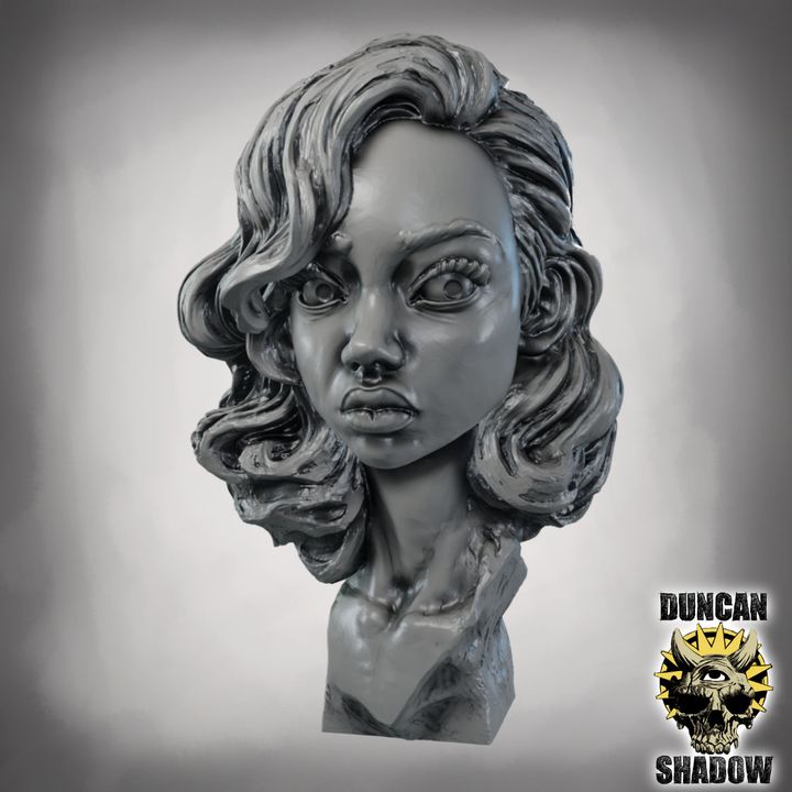 Female Bust - Display Bust | 1:4 Scale (~70mm)