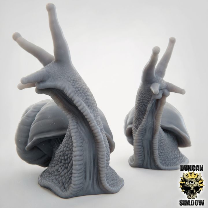 Giant Snails - Resin Miniature for DnD & Tabletop Games | 28mm/32mm